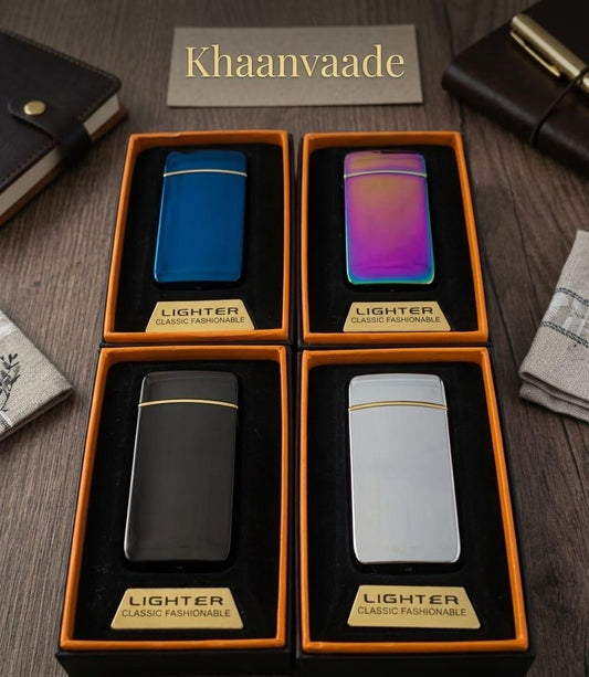 Plasma Electric Lighters - Dual Arc Windproof USB Rechargeable Khaanvaade