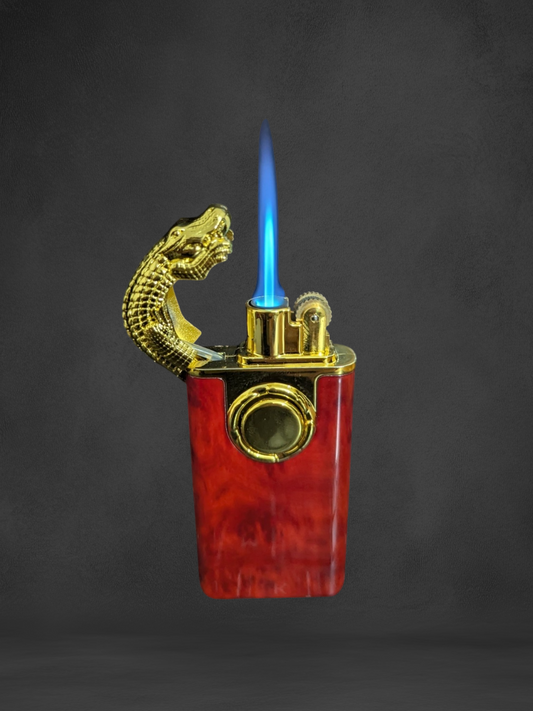 Crocodile Lighter in Dual Flame