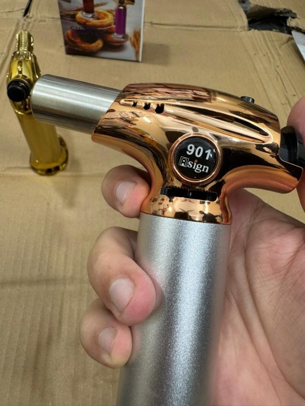 Gas Refillable Bbq Torch Lighter Stylish And Windproof Jet Flame