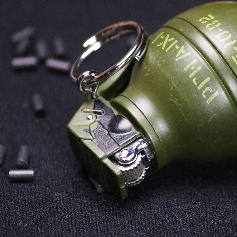 Hand Grenade  Lighter, Gas windproof lighters With Keychain