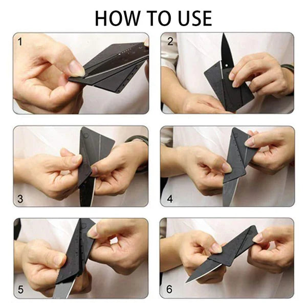 Folding Knife for Wallet (Credit Card Size)