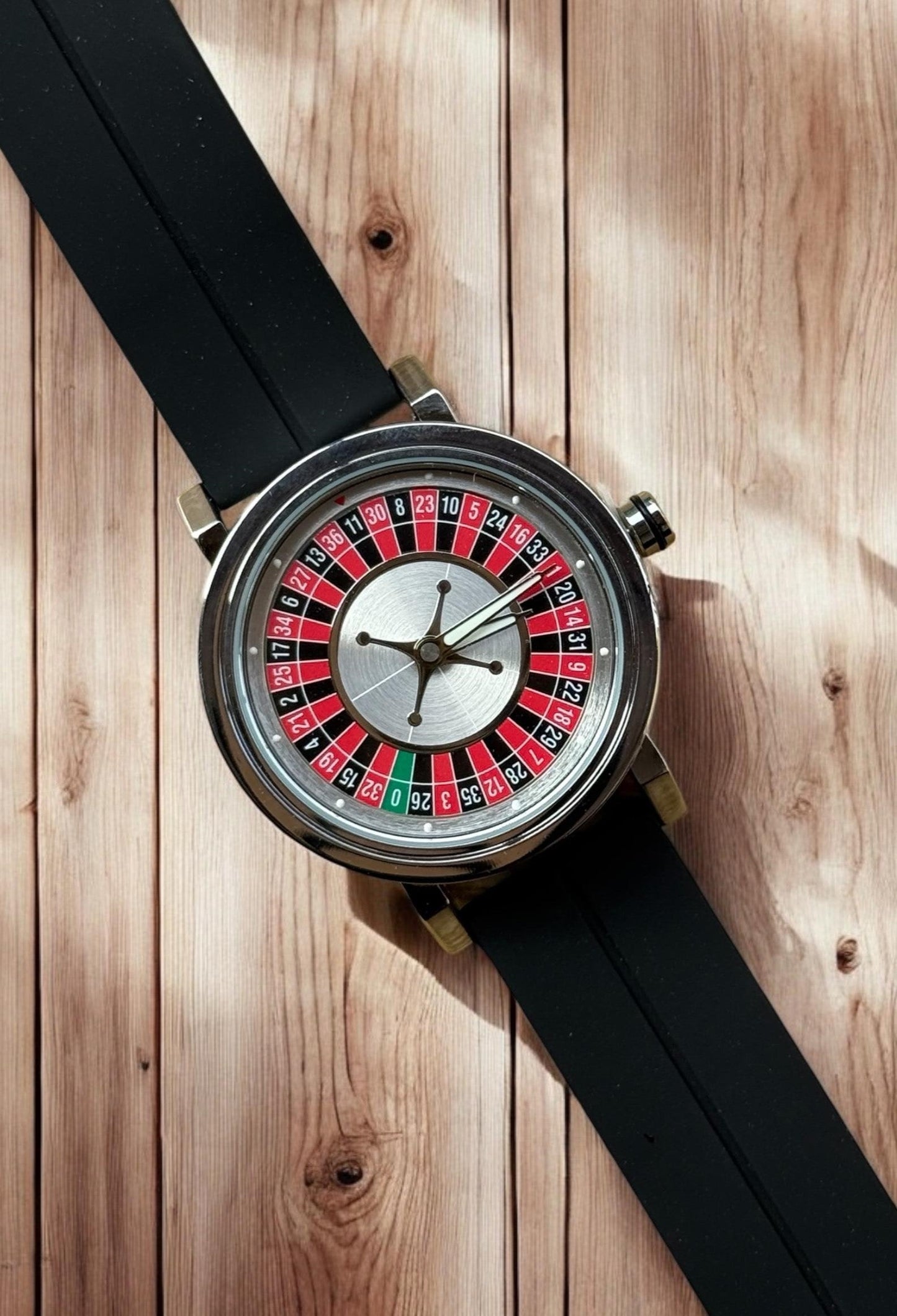 Rotatory Dial  Watch with Silicon Straps & Magnetic Lock Wrist & Style