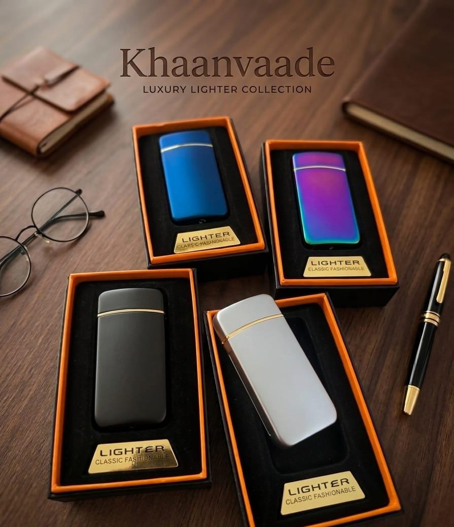 Plasma Electric Lighters - Dual Arc Windproof USB Rechargeable Khaanvaade