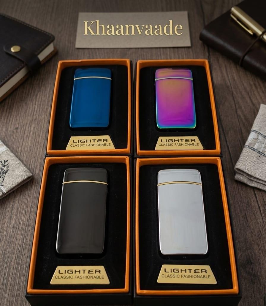 Plasma Electric Lighters - Dual Arc Windproof USB Rechargeable Khaanvaade
