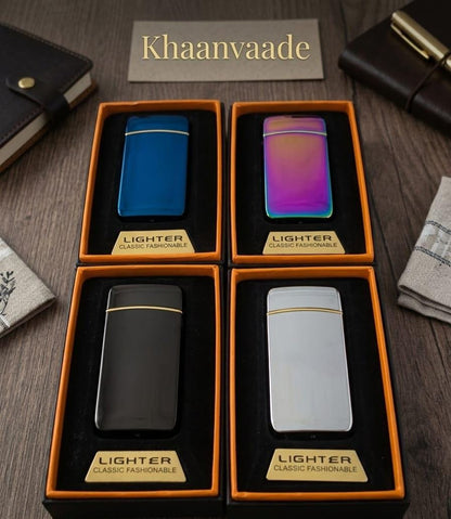 Plasma Electric Lighters - Dual Arc Windproof USB Rechargeable Khaanvaade