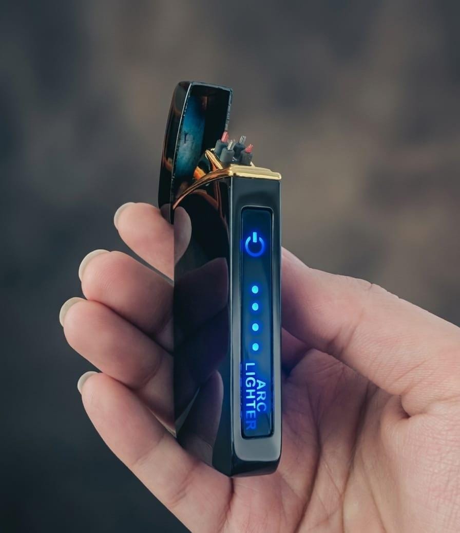 Plasma Electric Lighters - Dual Arc Windproof USB Rechargeable Khaanvaade