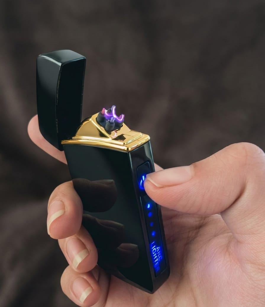 Plasma Electric Lighters - Dual Arc Windproof USB Rechargeable Khaanvaade