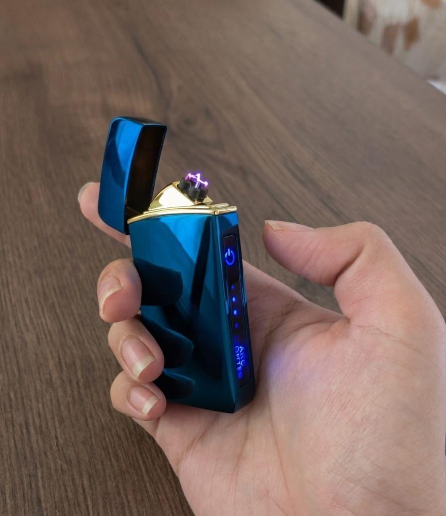 Plasma Electric Lighters - Dual Arc Windproof USB Rechargeable Khaanvaade