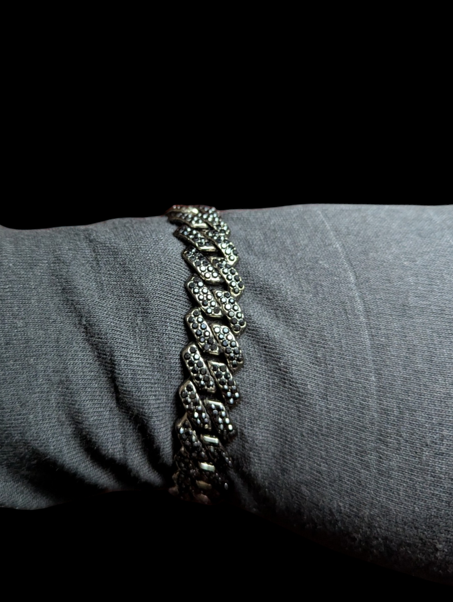 Premium Black Bracelet with Double Lock Unisex