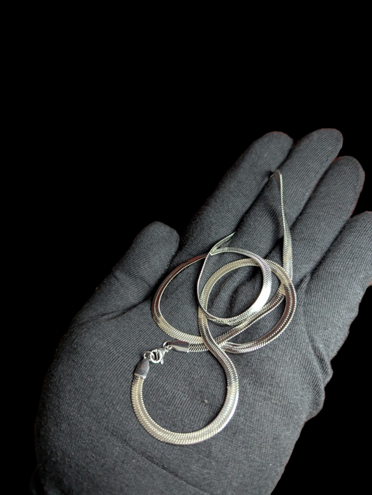 Silver Snake Chain Stainless Steel Unisex