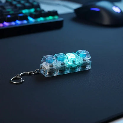 Keyboard Fidget Stress Relief Keychain for Kids & Adults (Random Colors | KC) Toynix