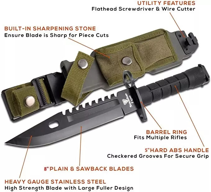 M9 Bayonet Knife | Tactical Combat & Survival Blade