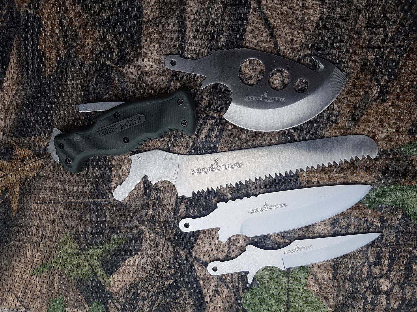 TROPHY MASTER – Multi-Tool Survival Kit | Military-Grade Quality with 4 Replaceable Tools