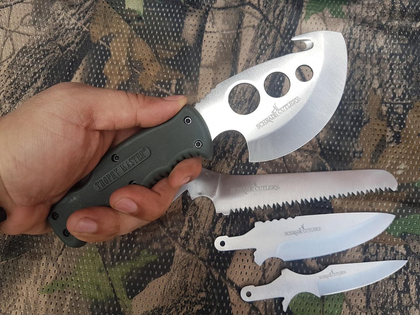 TROPHY MASTER – Multi-Tool Survival Kit | Military-Grade Quality with 4 Replaceable Tools