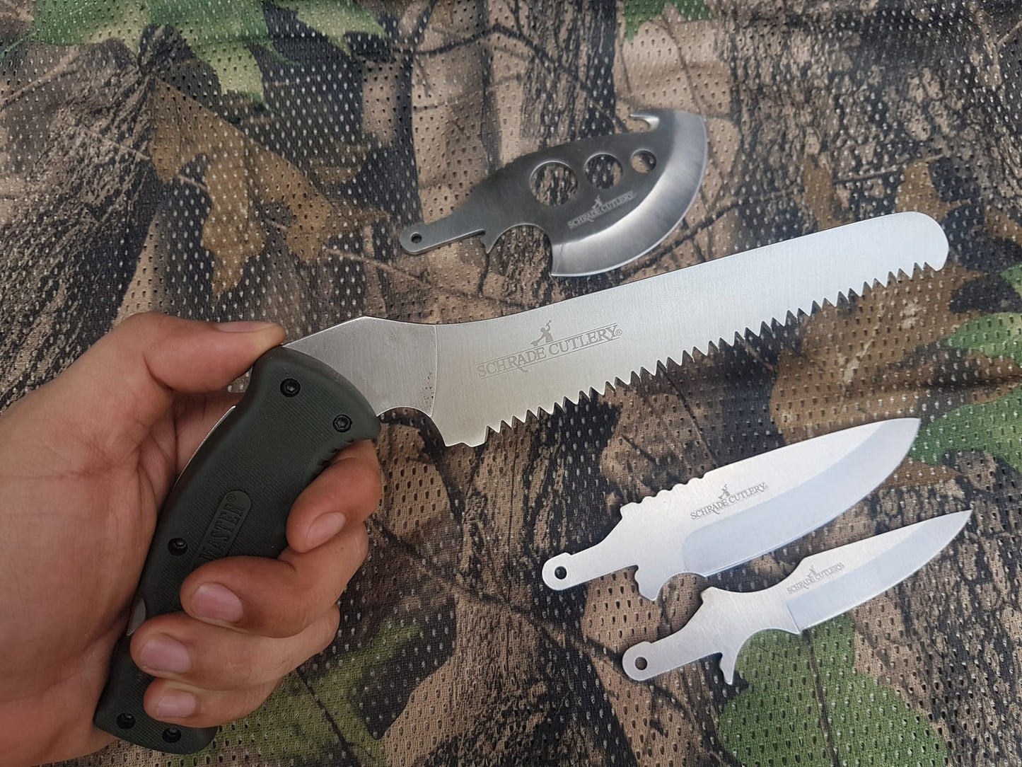 TROPHY MASTER – Multi-Tool Survival Kit | Military-Grade Quality with 4 Replaceable Tools