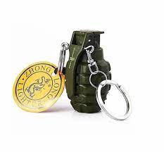 Hand Grenade  Lighter, Gas windproof lighters With Keychain