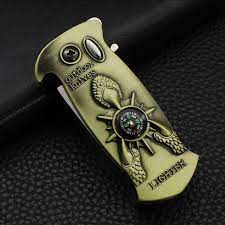 4-in-1 Survival Knife with Lighter – Compact Multi-Function Outdoor Tool