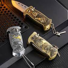 4-in-1 Survival Knife with Lighter – Compact Multi-Function Outdoor Tool