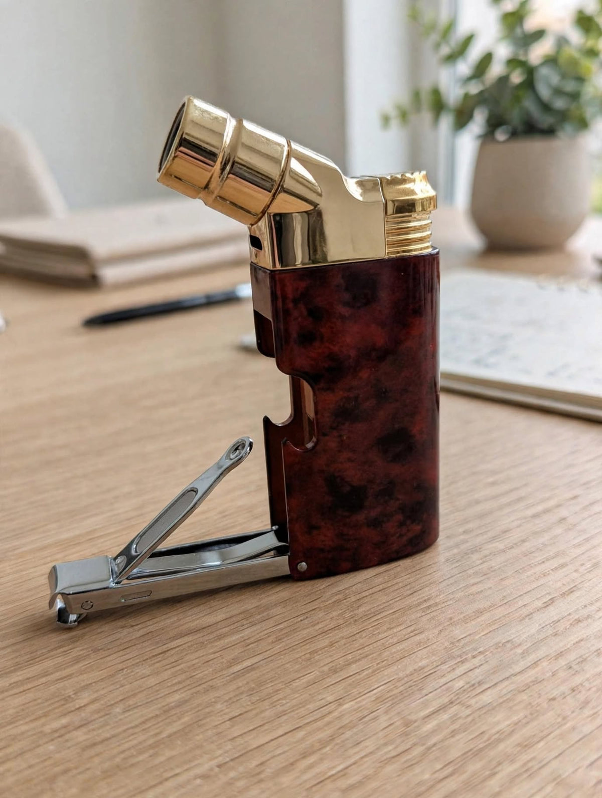 Jet Flame Lighter with Nail cutter