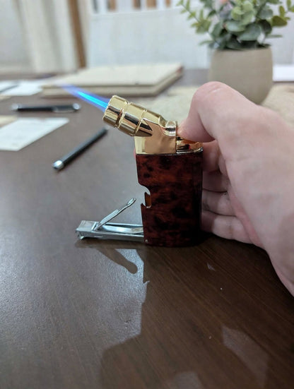 Jet Flame Lighter with Nail cutter