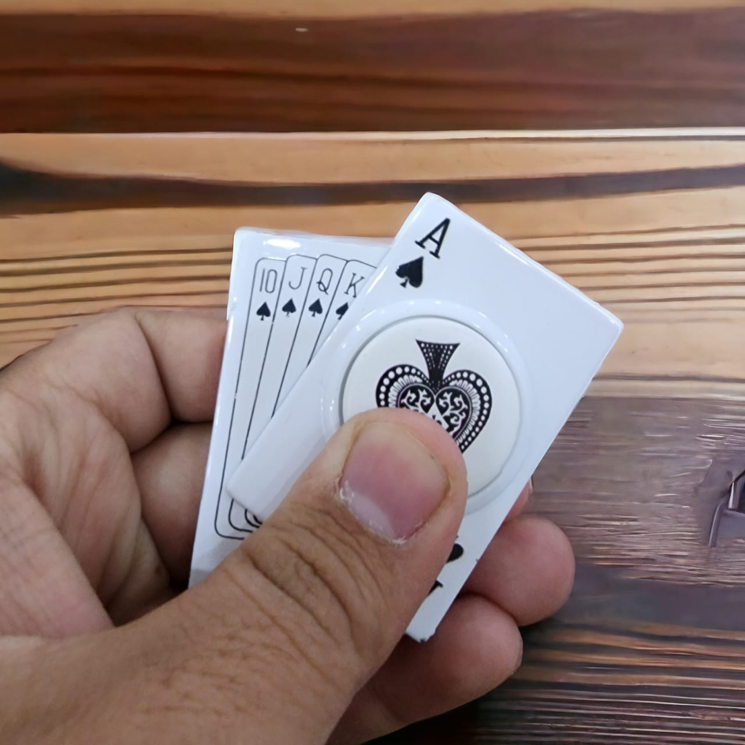 Playing card Lighter Rotating Dial