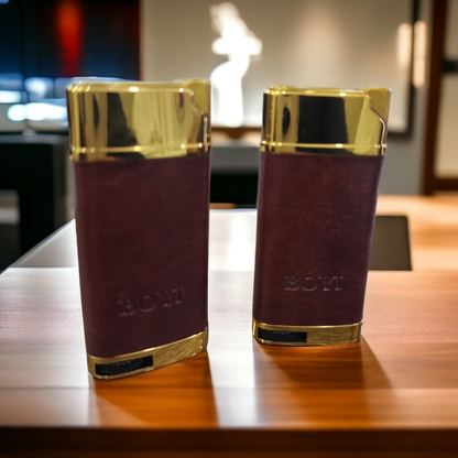 Premium leather lighter