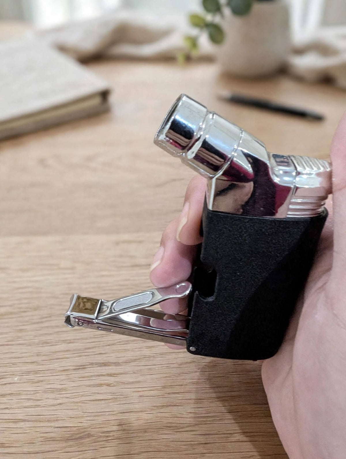 Jet Flame Lighter with Nail cutter