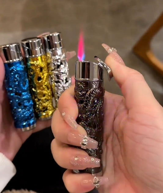 Dragon Red Flame Lighter – Windproof Jet Flame & Refillable